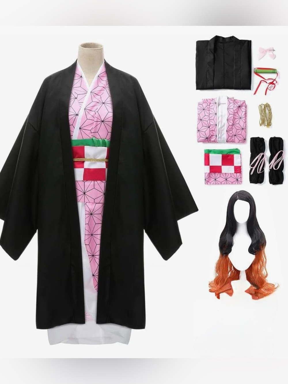 Full Set Anime Halloween Costume For Womens Party Role Cosplay Cloak Kimono